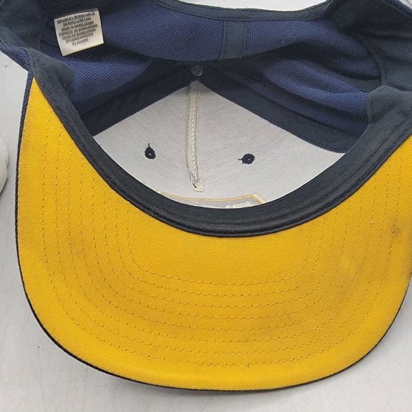 RVCA Common Wealth Snapback Hat Mid Fit Blue Adjustable Comfort Casual - Picture 9 of 9